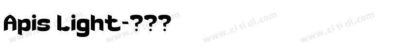 Apis Light字体转换 Apis Light字体转换